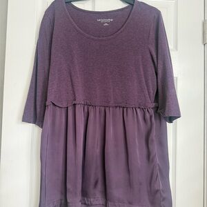 Soft Surroundings Deep Purple Blouse